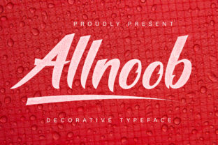 Allnoob: A Script Font for Elegant Design