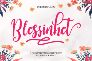 Blessinhet Font: Playful Script for Editorial Design