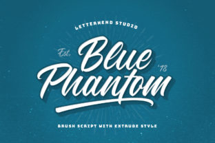 Blue Phantom Font for Elegant Branding