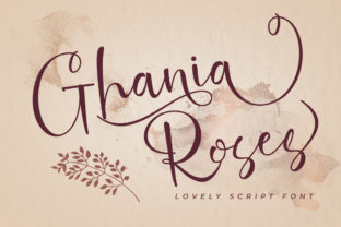 Ghania Roses Font for Creative Design
