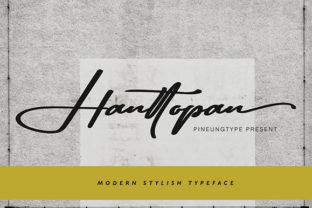 Hanttopan: A Modern Script Font for Web Design