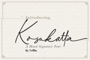Kosakatta: A Script Font for Elegant Branding