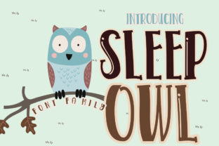 Sleep Owl Font: Whimsical & Modern