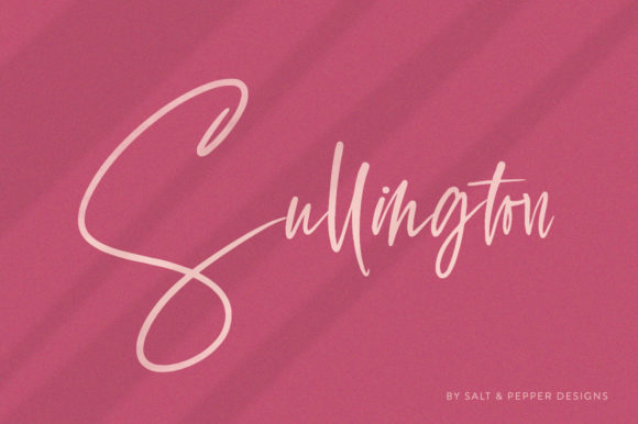 Sullington: A Script Font for Elegant Design