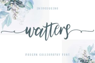 Watters Font for Creative Campaigns